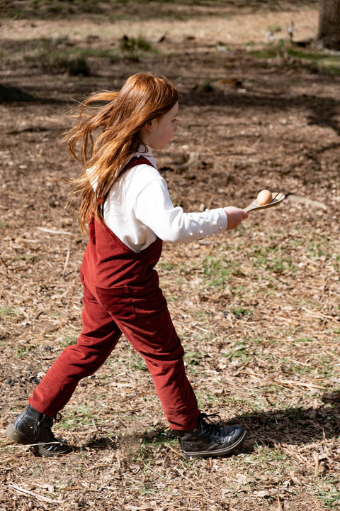 Boys and Girls Dungarees - Rogue Red