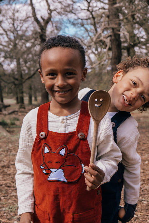 Boys and Girls Dungarees - Rogue Red