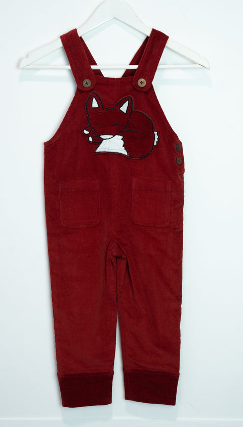 Boys and Girls Dungarees - Rogue Red