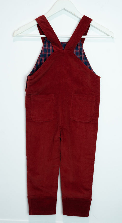 Boys and Girls Dungarees - Rogue Red