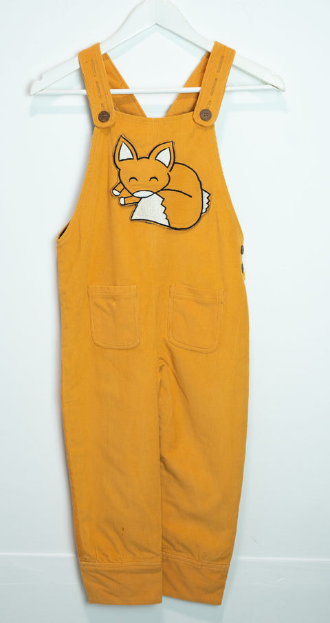 Boys and Girls Dungarees - Saffron Yellow