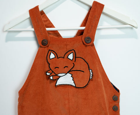 Boys and Girls Dungarees - Classic Fox Orange